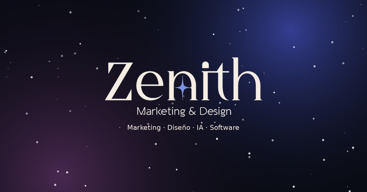 Zenith — Marketing, Diseño, IA y Software