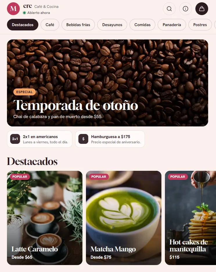 Menú Digital
